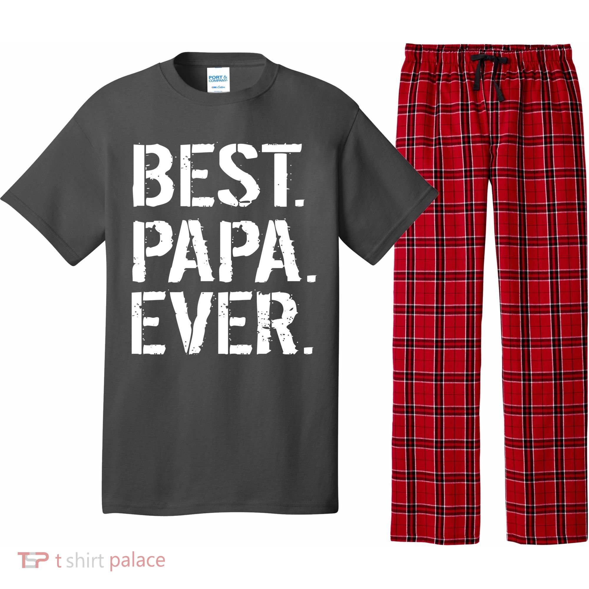 Distressed Best Papa Ever Father's Day Pajama Set