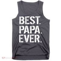 Distressed Best Papa Ever Father's Day Tank Top thumb 0