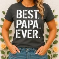 Distressed Best Papa Ever Father's Day Women's T-Shirt thumb 2