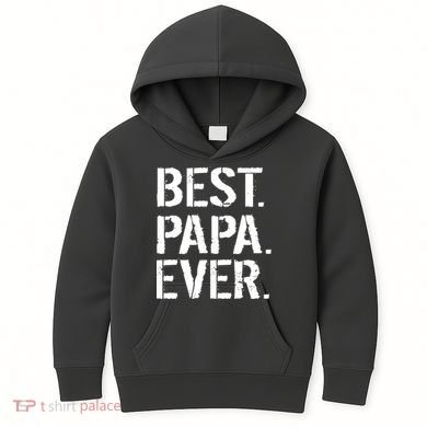 Distressed Best Papa Ever Father's Day Kids Hoodie