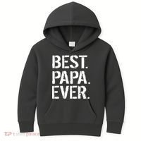 Distressed Best Papa Ever Father's Day Kids Hoodie thumb 0