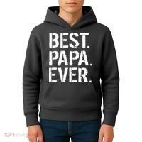 Distressed Best Papa Ever Father's Day Kids Hoodie thumb 4