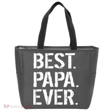 Distressed Best Papa Ever Father's Day Tote Bag