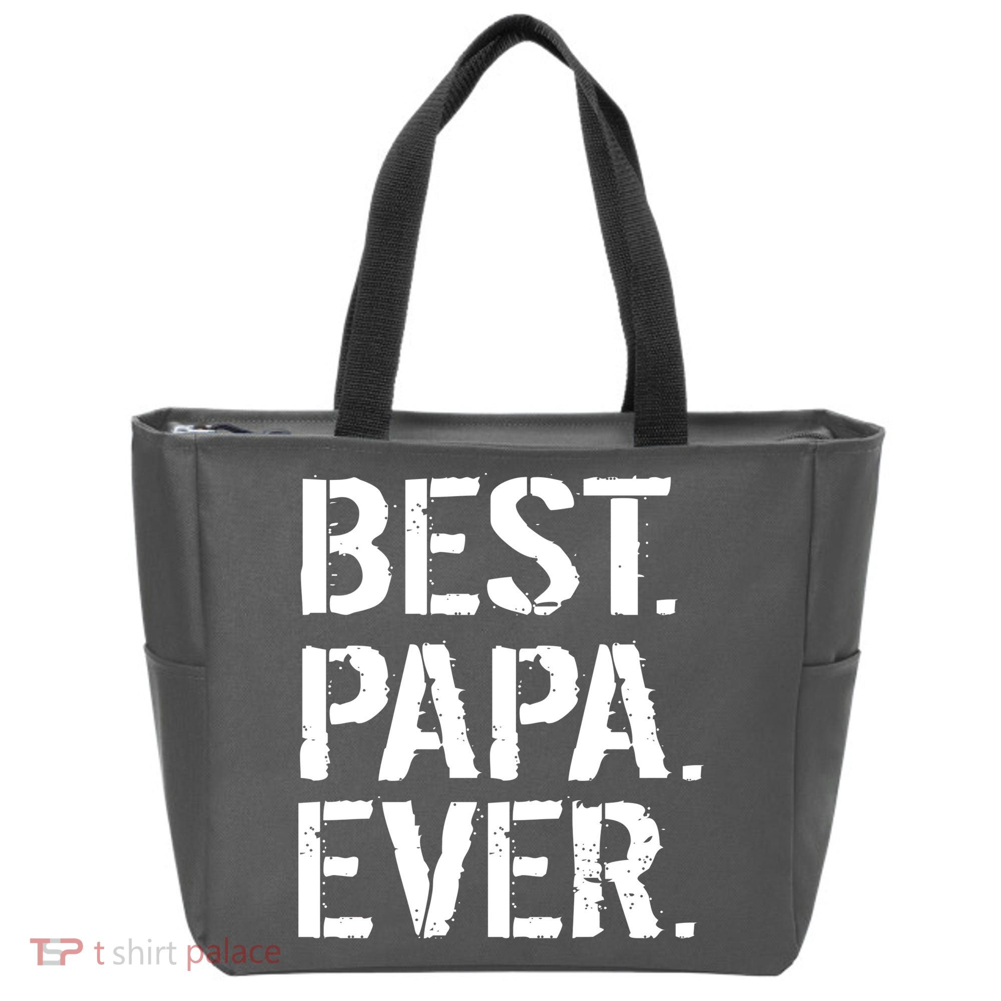 Distressed Best Papa Ever Father's Day Tote Bag