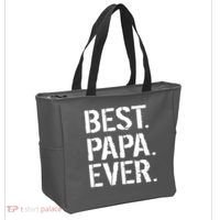Distressed Best Papa Ever Father's Day Tote Bag thumb 2