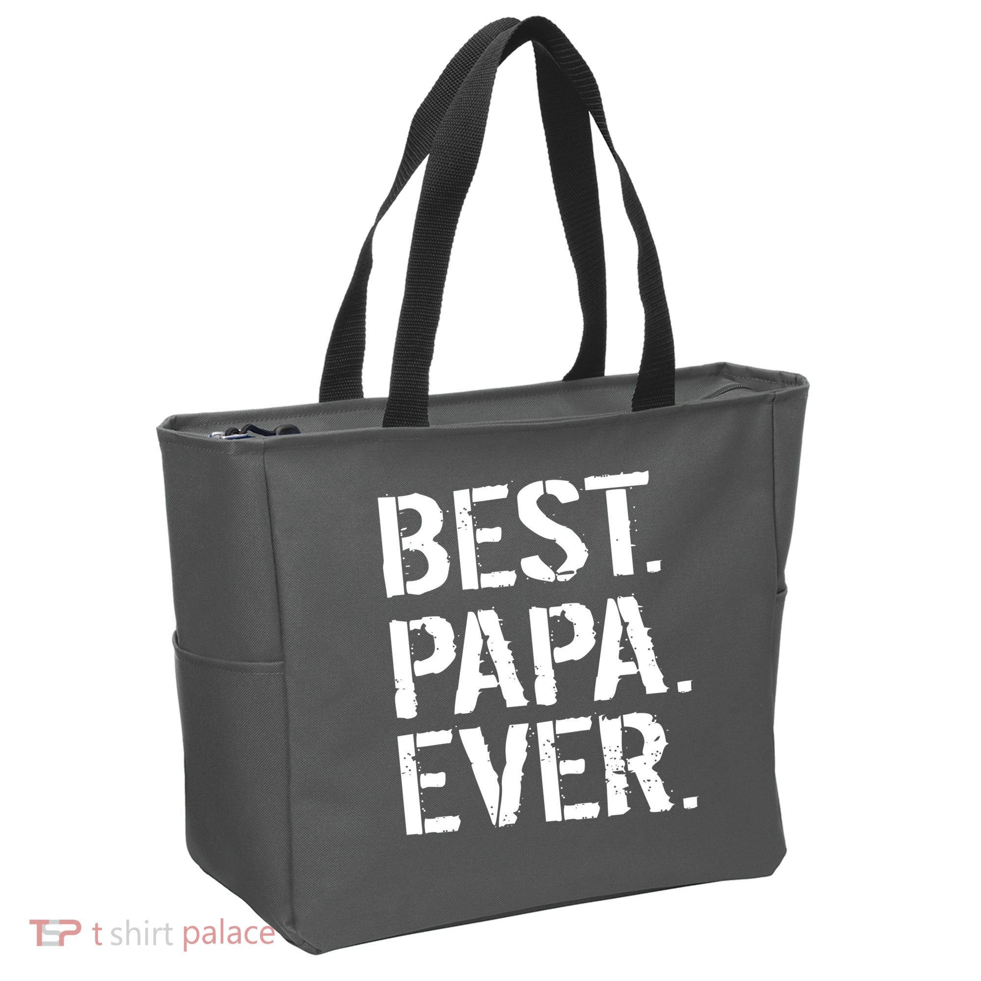 Distressed Best Papa Ever Father's Day Tote Bag