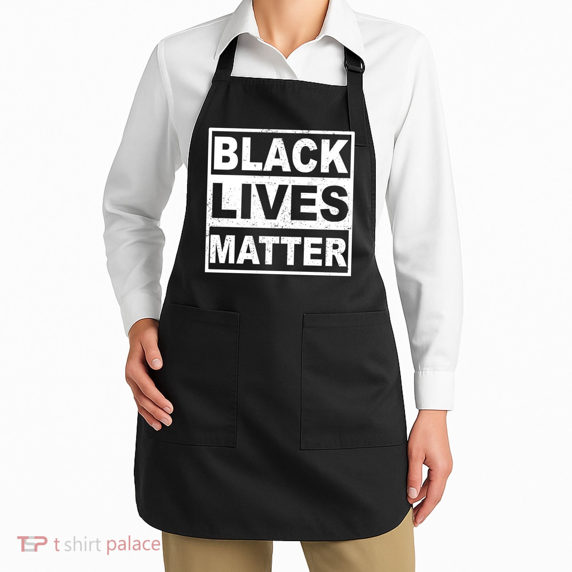Distressed Black Lives Matter Logo Apron