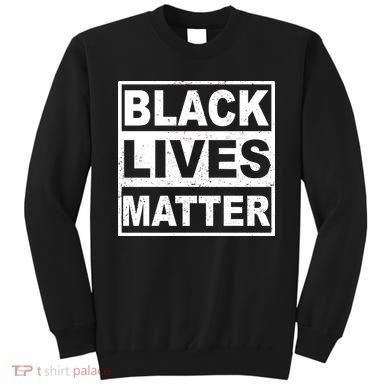 Distressed Black Lives Matter Logo Sweatshirt