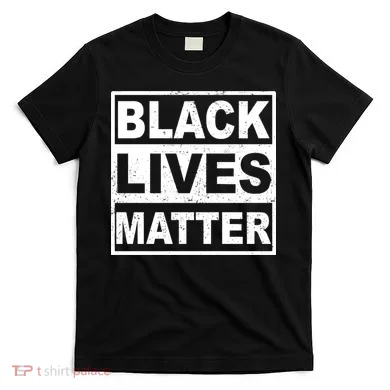 Distressed Black Lives Matter Logo T-Shirt