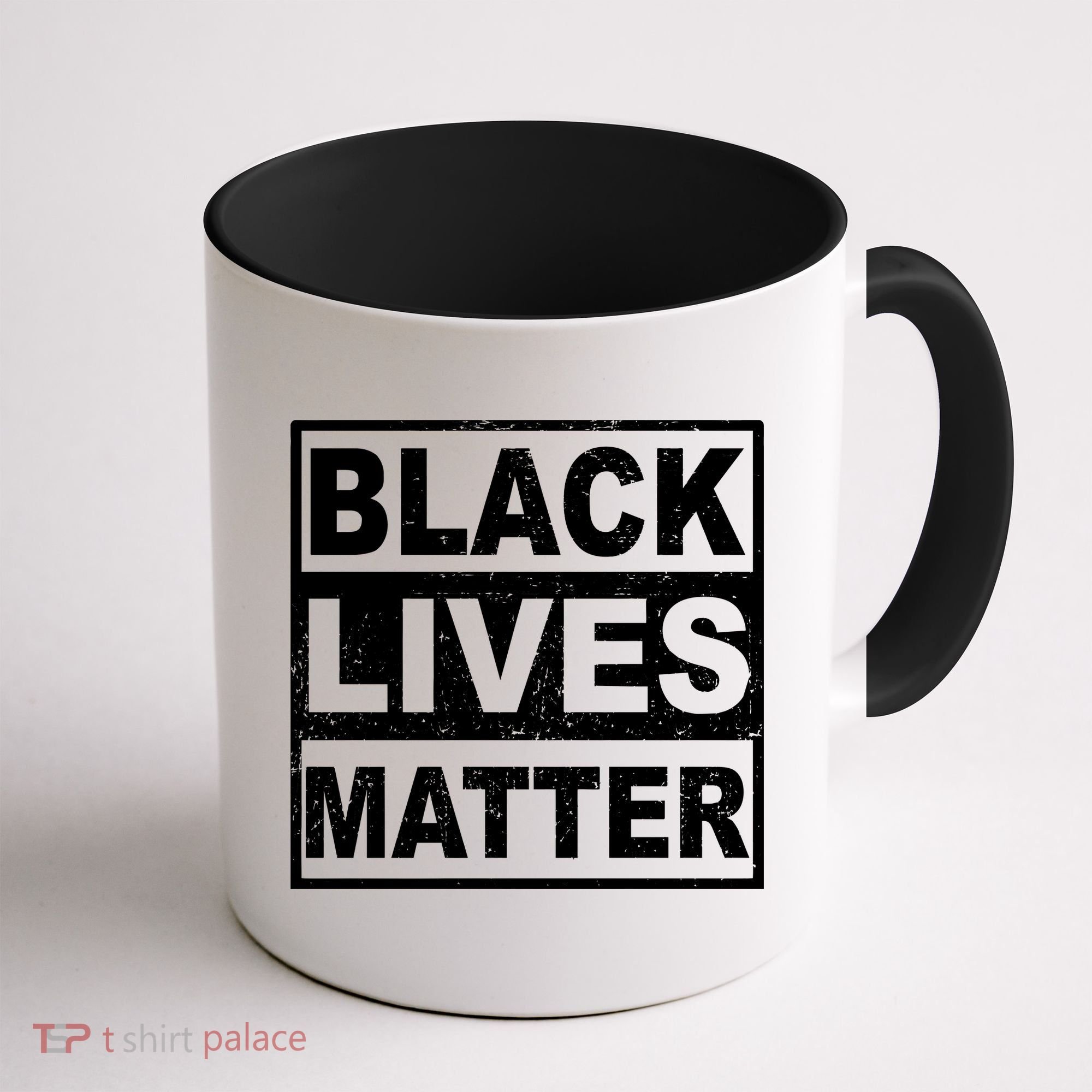 Distressed Black Lives Matter Logo Coffee Mug