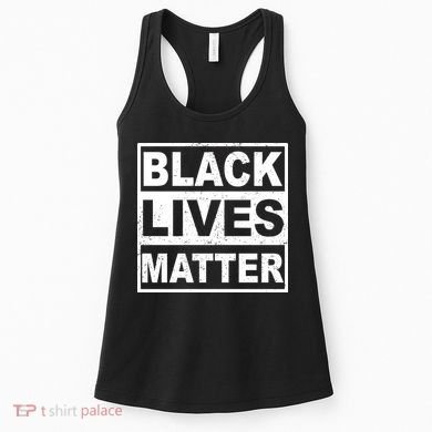 Distressed Black Lives Matter Logo Women's Tank Top