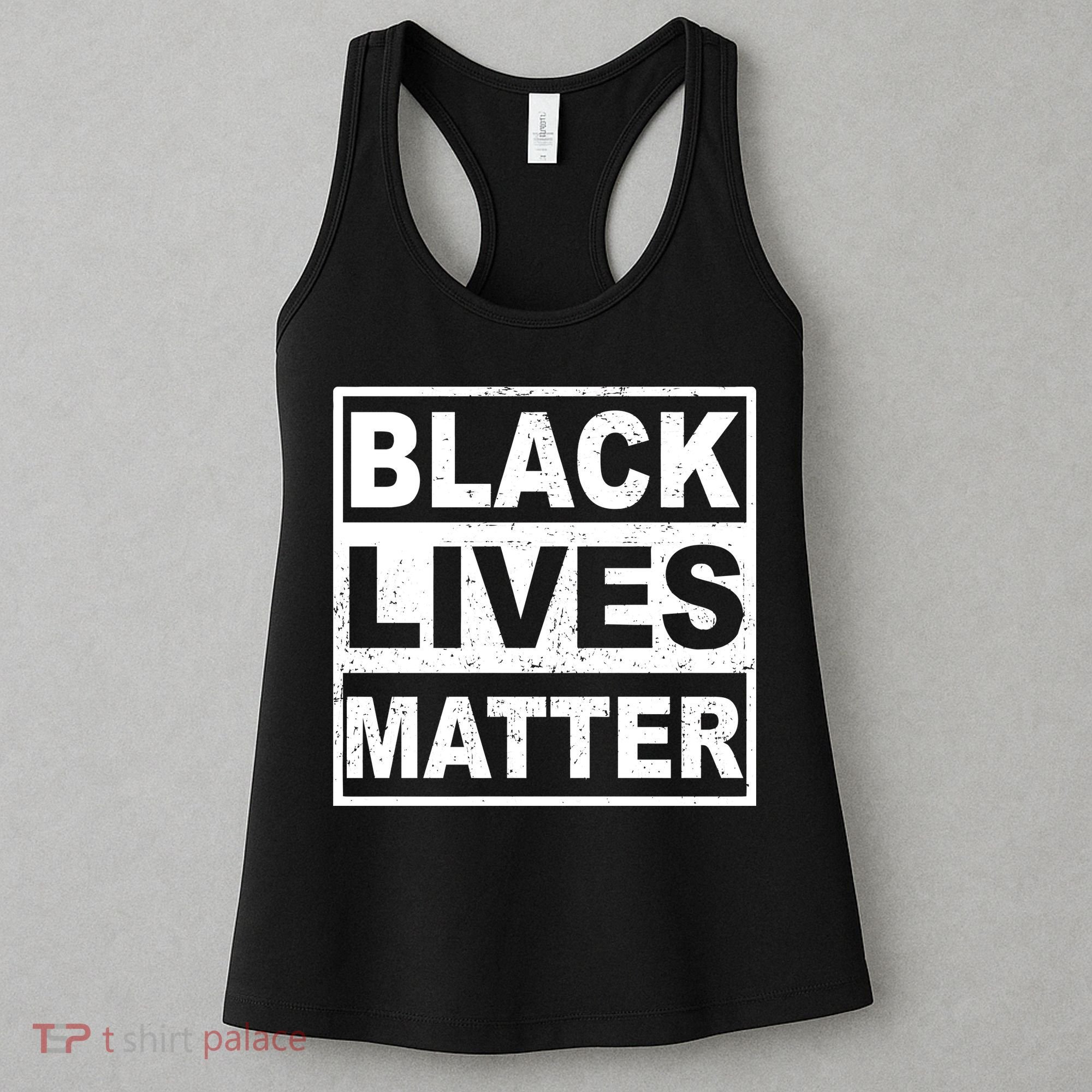 Distressed Black Lives Matter Logo Women's Tank Top