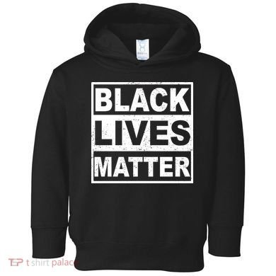 Distressed Black Lives Matter Logo Toddler Hoodie