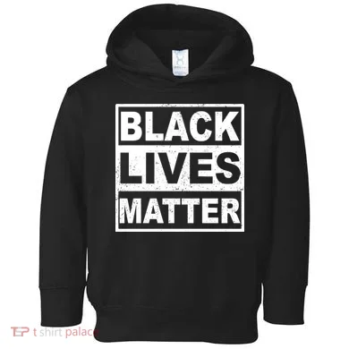 Distressed Black Lives Matter Logo Toddler Hoodie