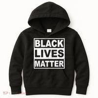 Distressed Black Lives Matter Logo Kids Hoodie thumb 0