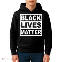 Distressed Black Lives Matter Logo Kids Hoodie thumb 4