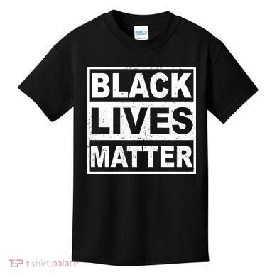 Distressed Black Lives Matter Logo Kids T-Shirt