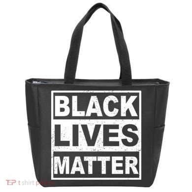 Distressed Black Lives Matter Logo Tote Bag