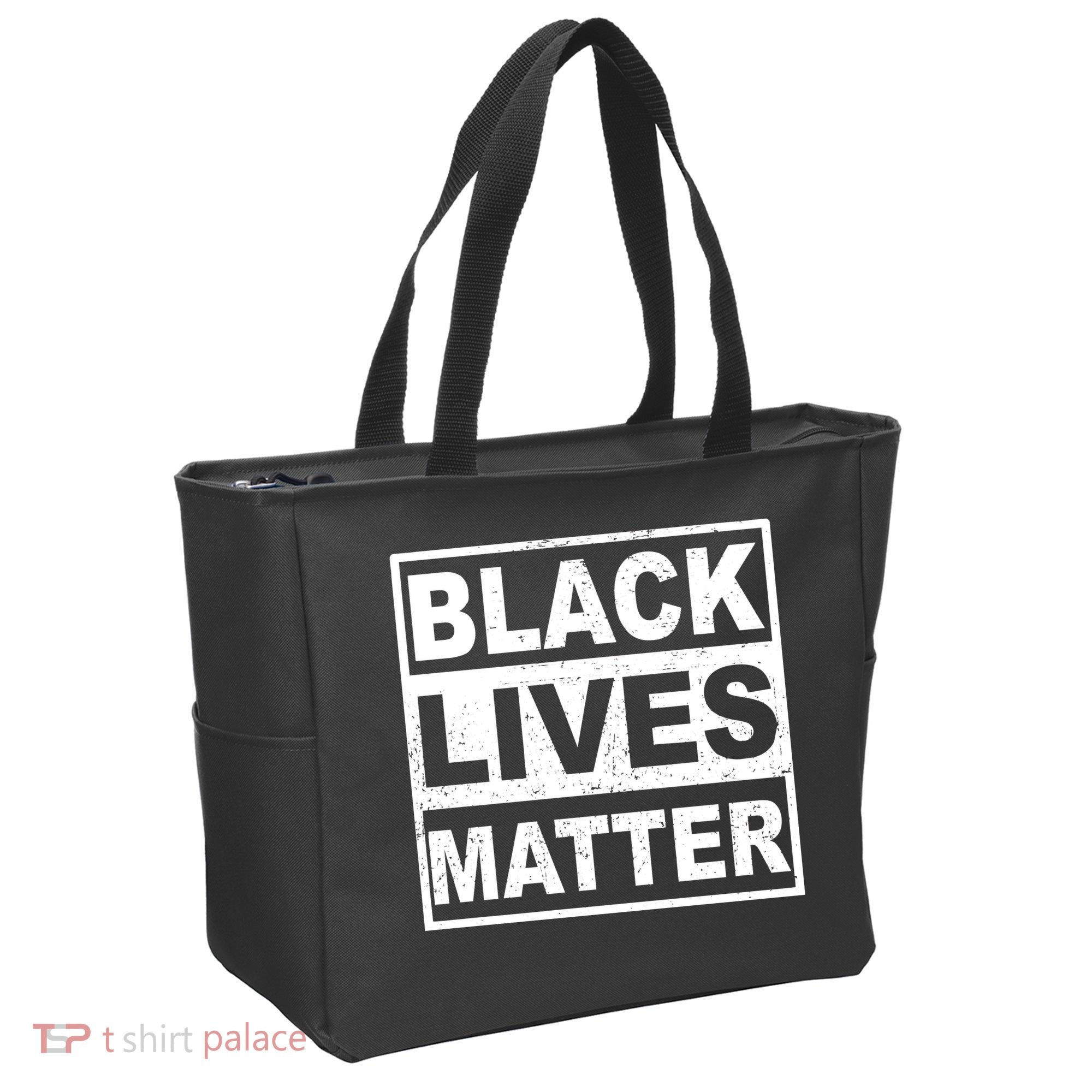 Distressed Black Lives Matter Logo Tote Bag