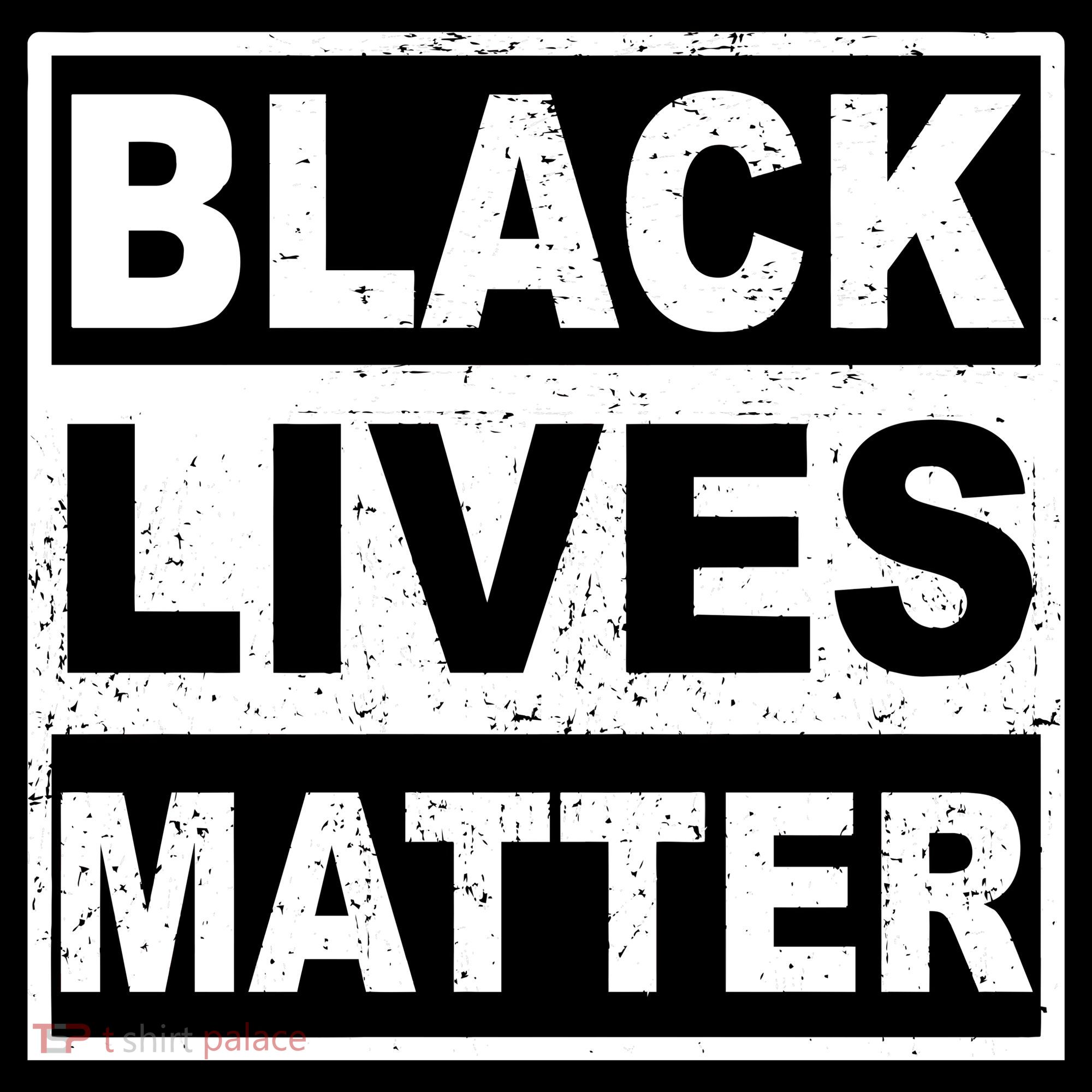 Distressed Black Lives Matter Logo Tote Bag