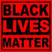Distressed Black Lives Matter Logo Santa Hat thumb 1