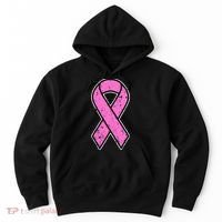 Distressed Breast Cancer Awareness Pink Ribbon Hoodie thumb 0