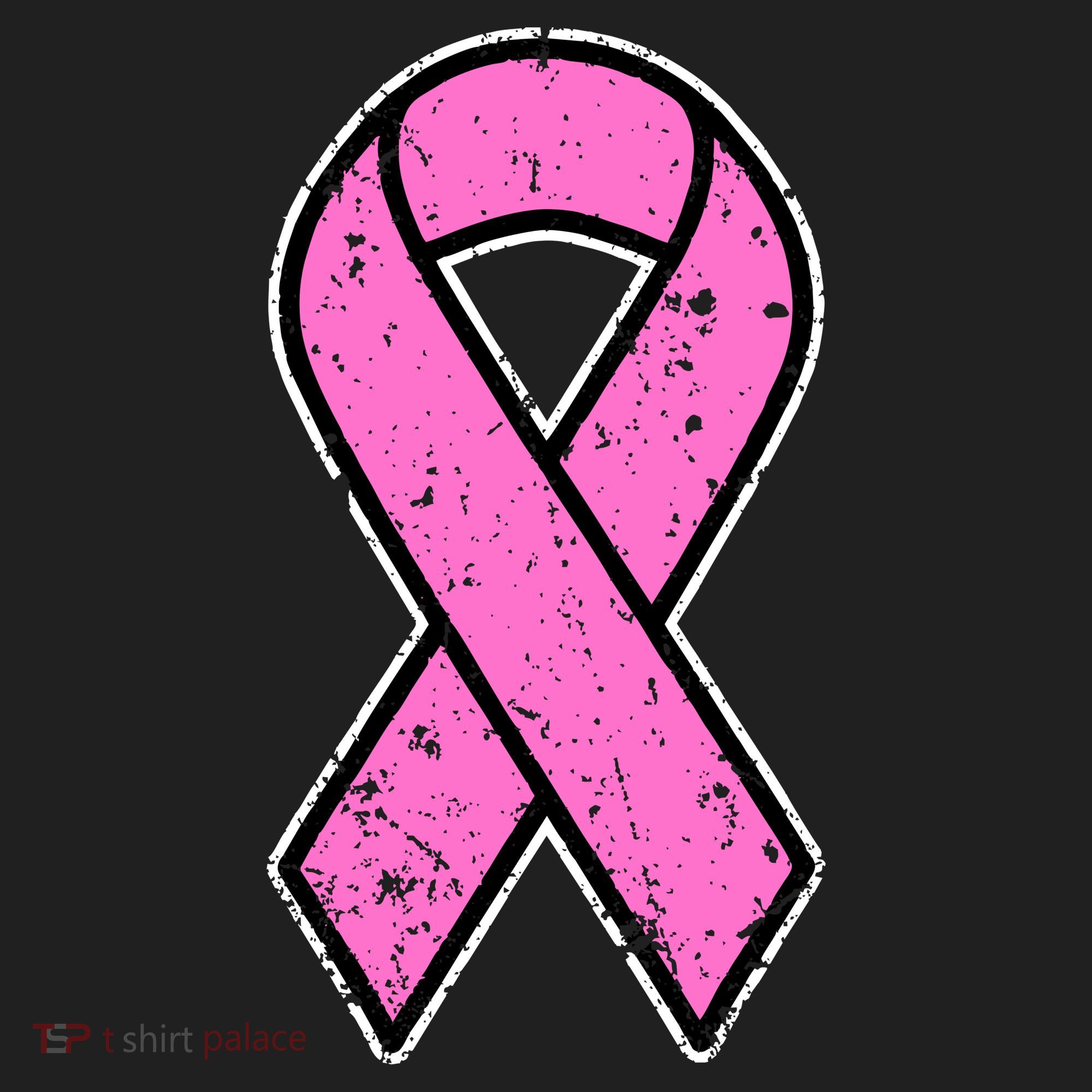 Distressed Breast Cancer Awareness Pink Ribbon Beanie