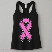 Distressed Breast Cancer Awareness Pink Ribbon Women's Tank Top thumb 3