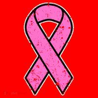 Distressed Breast Cancer Awareness Pink Ribbon Santa Hat thumb 1