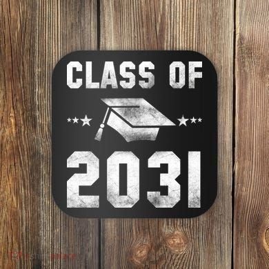 Distressed Class Of 2031 Coaster