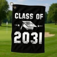 Distressed Class Of 2031 Golf Towel thumb 1