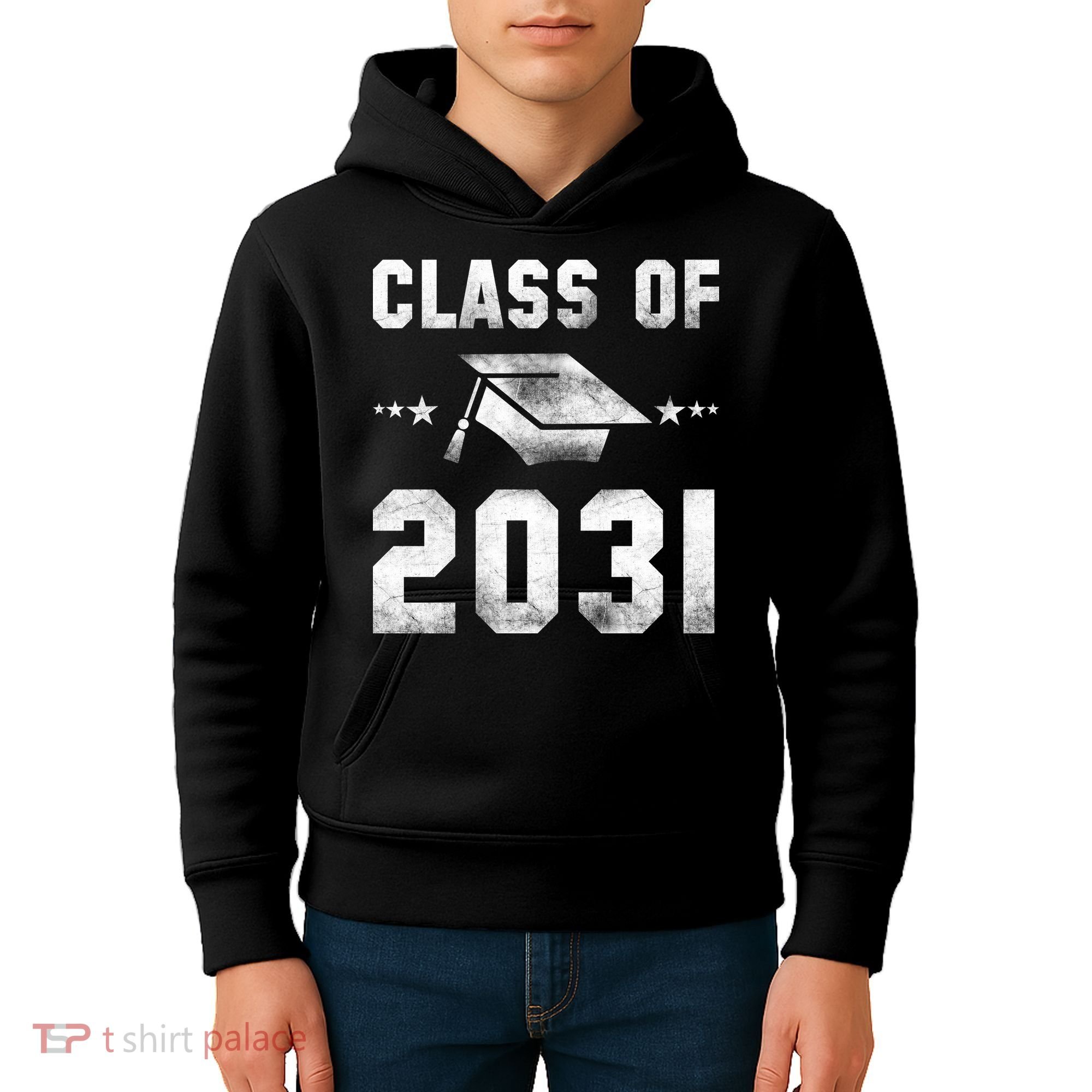 Distressed Class Of 2031 Kids Hoodie