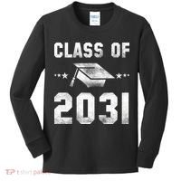 Distressed Class Of 2031 Kids Long Sleeve Shirt thumb 0