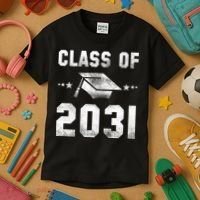 Distressed Class Of 2031 Kids T-Shirt thumb 3