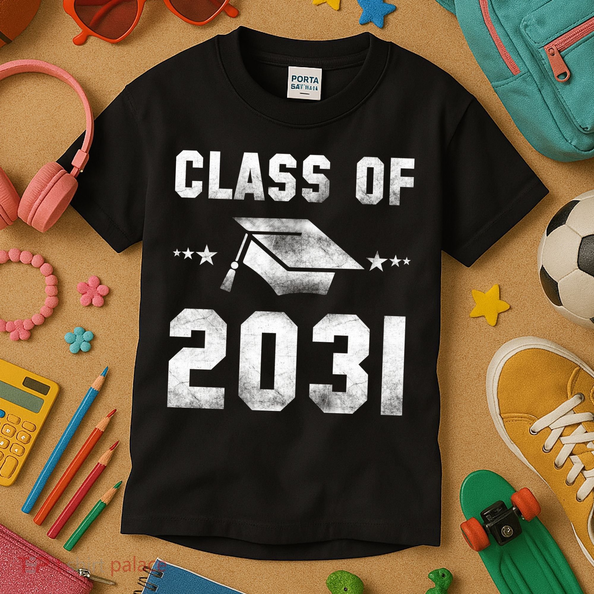 Distressed Class Of 2031 Kids T-Shirt