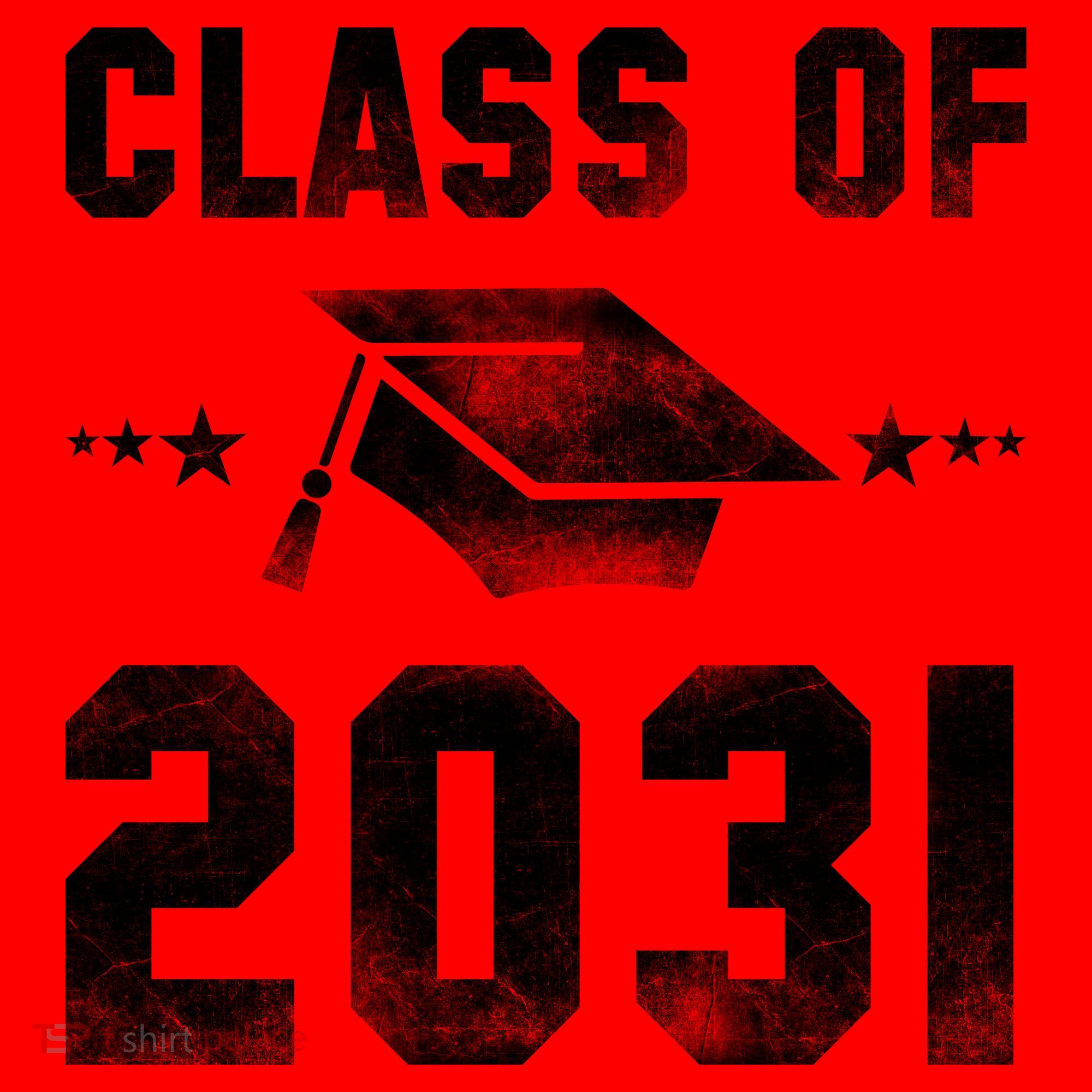 Distressed Class Of 2031 Santa Hat