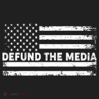 Distressed Defund The Media American Flag Hat thumb 2