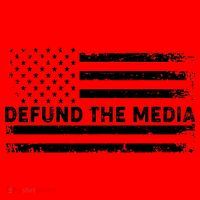 Distressed Defund The Media American Flag Coffee Mug thumb 5