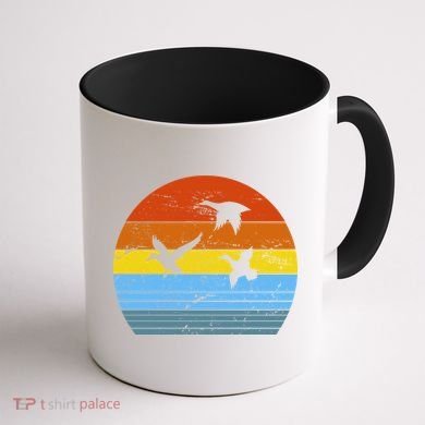 Distressed Duck Hunting Coffee Mug back
