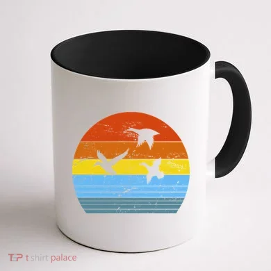 Distressed Duck Hunting Coffee Mug back