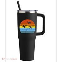 Distressed Duck Hunting 40oz Vacuum Insulated Stainless Steel Travel Tumbler thumb 0
