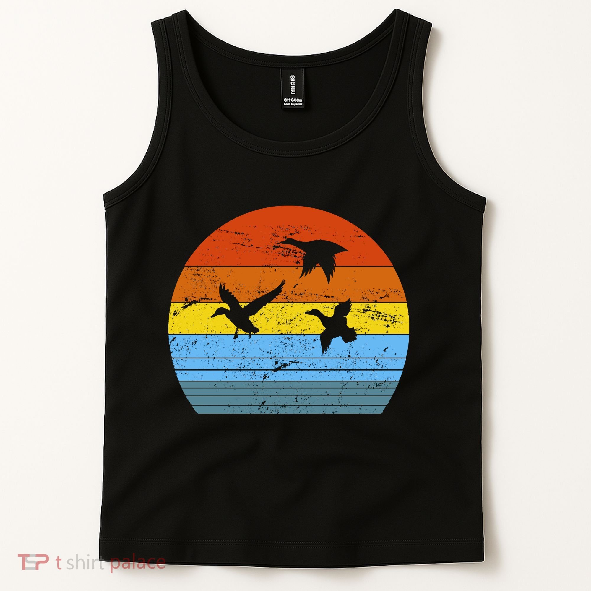 Distressed Duck Hunting Tank Top