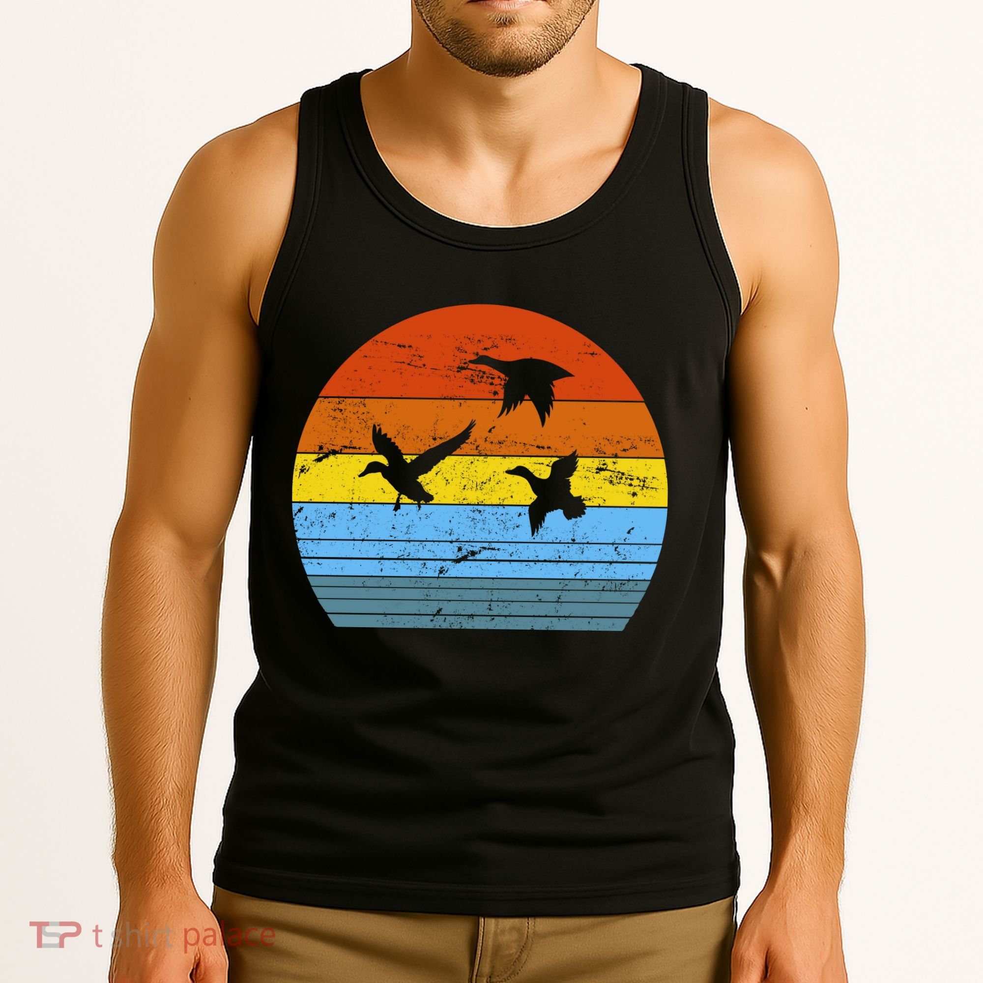 Distressed Duck Hunting Tank Top