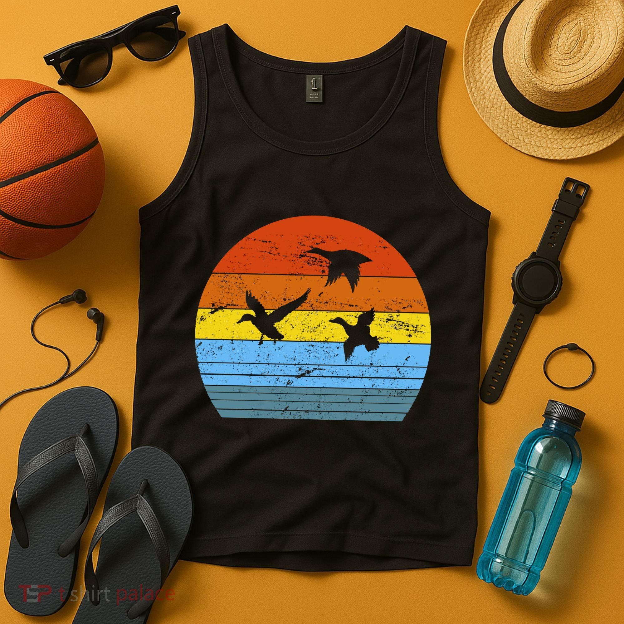 Distressed Duck Hunting Tank Top