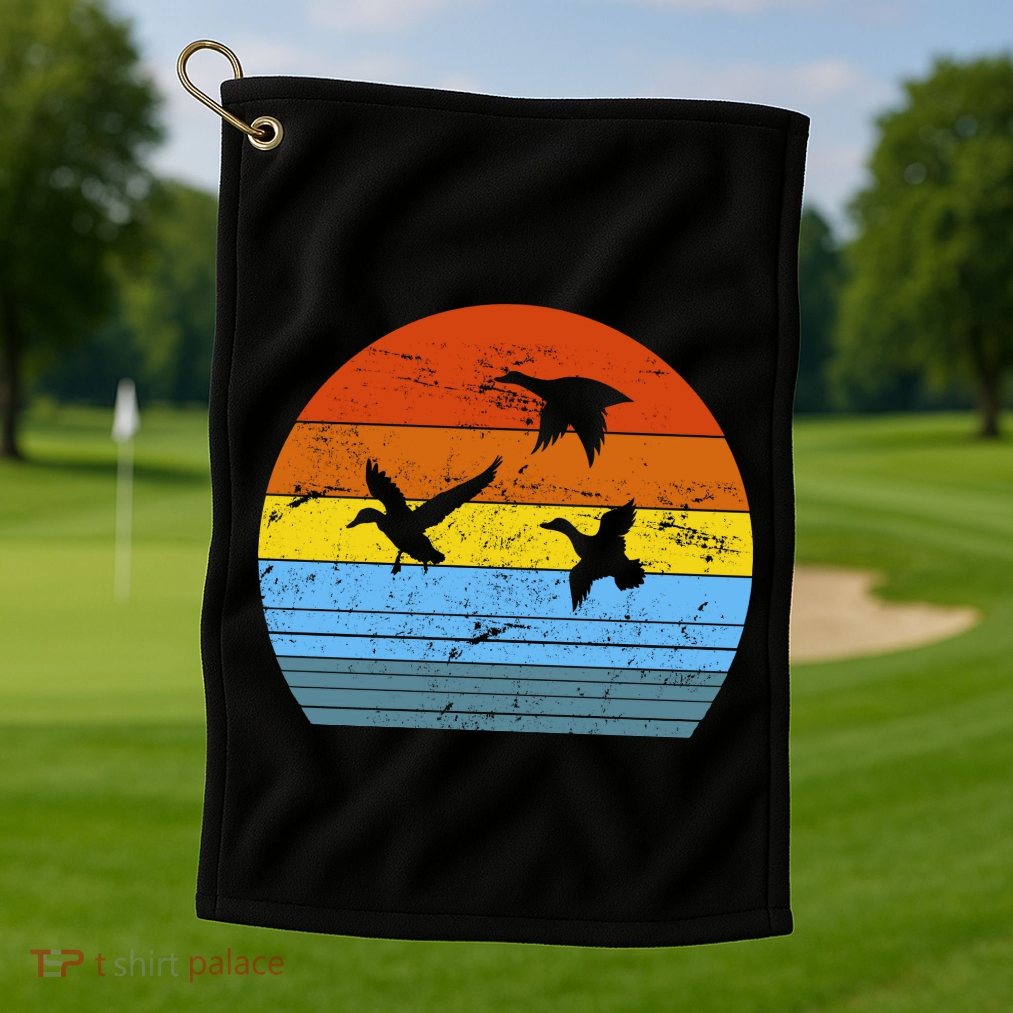 Distressed Duck Hunting Golf Towel
