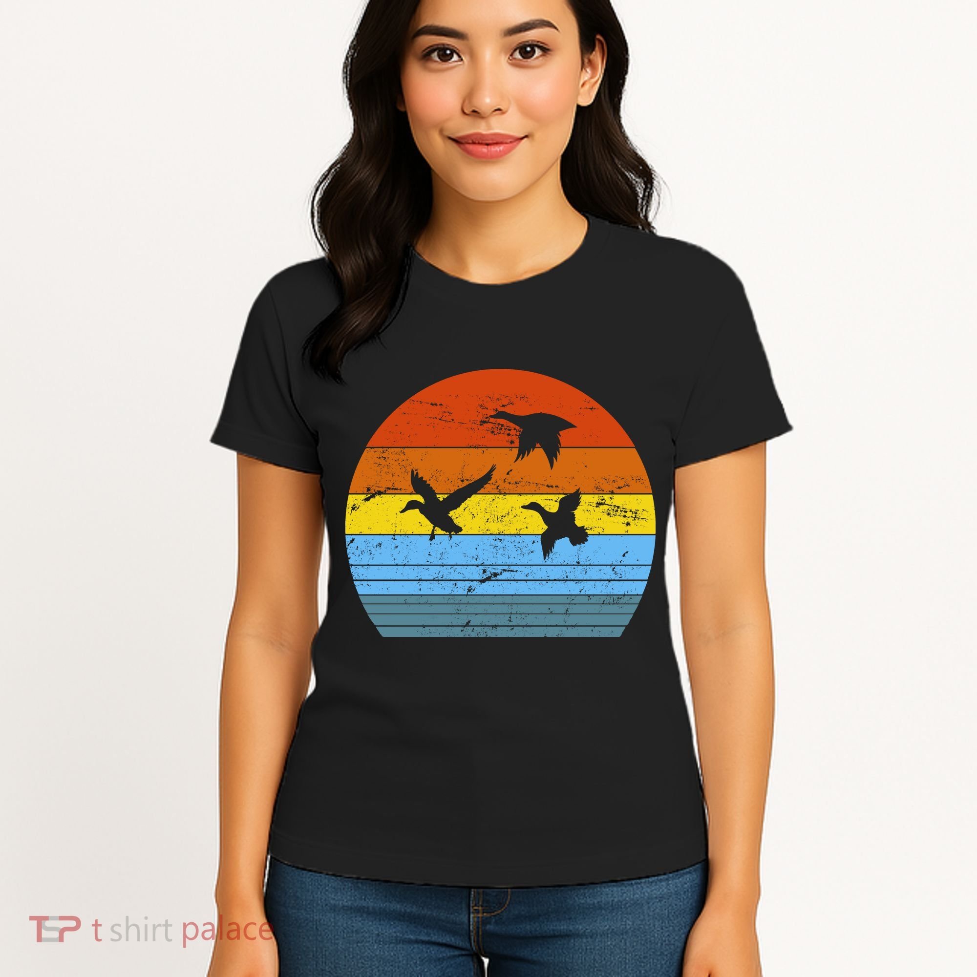 Distressed Duck Hunting Women's T-Shirt