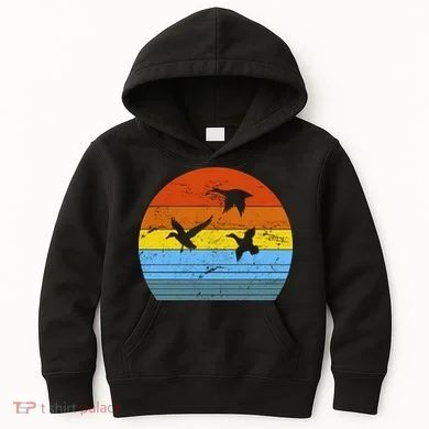 Distressed Duck Hunting Kids Hoodie