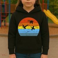 Distressed Duck Hunting Kids Hoodie thumb 3