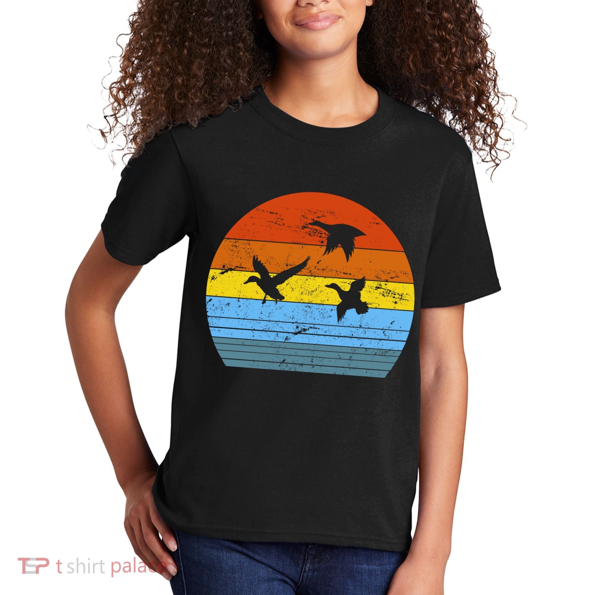 Distressed Duck Hunting Kids T-Shirt