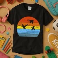 Distressed Duck Hunting Kids T-Shirt thumb 3